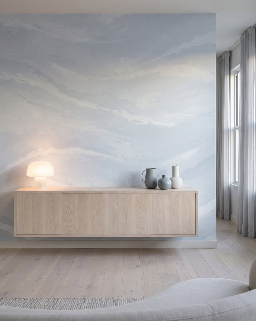 Zachte golven van verf — interieur 3