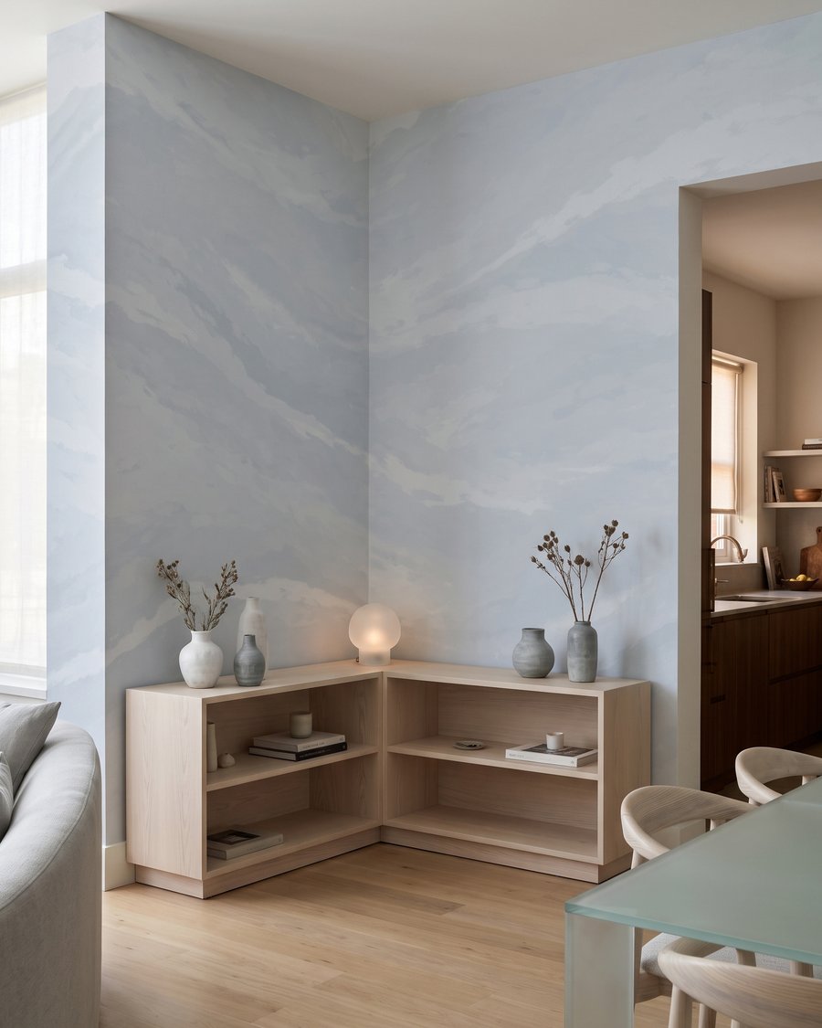 Zachte golven van verf — interieur 1
