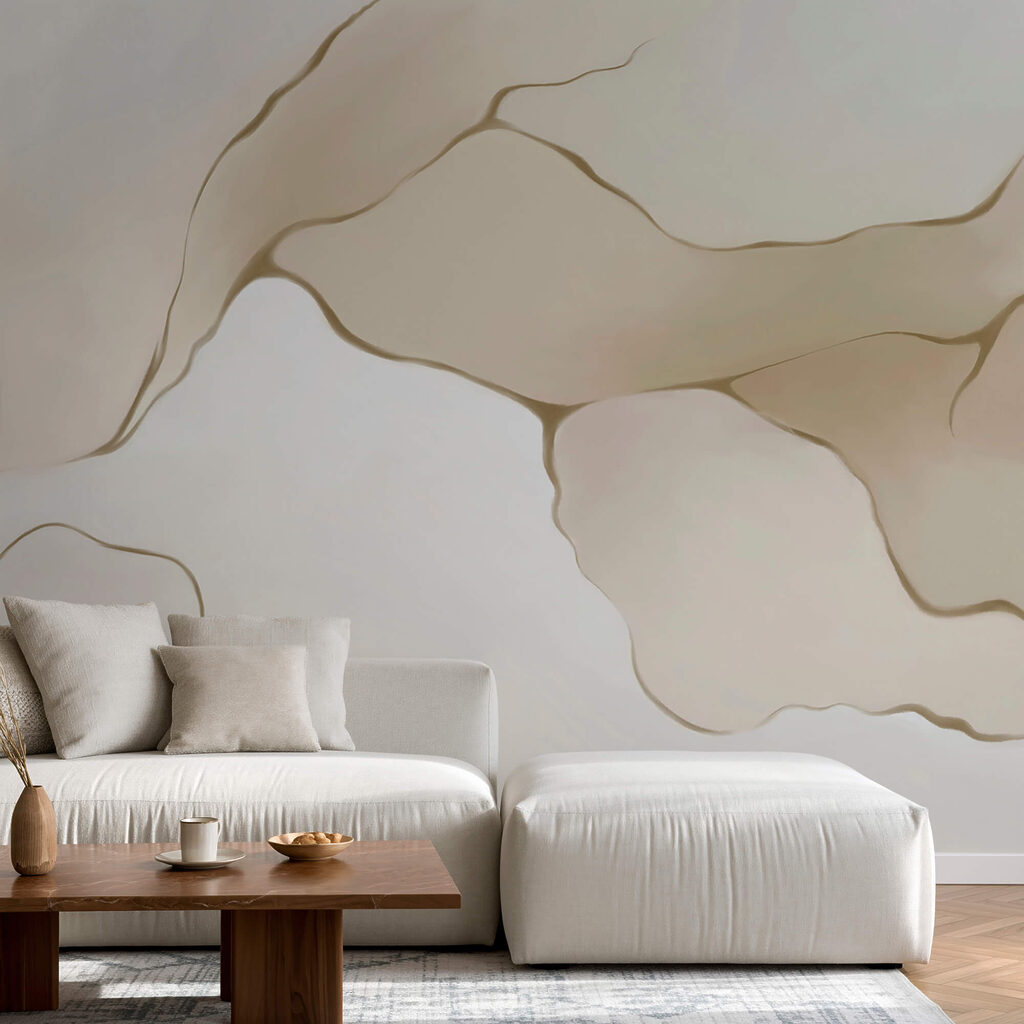 Dunne aders tussen beigetinten — interieur 1
