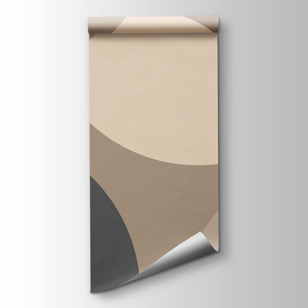 Abstracte vormen in zachte aardetinten — productweergave