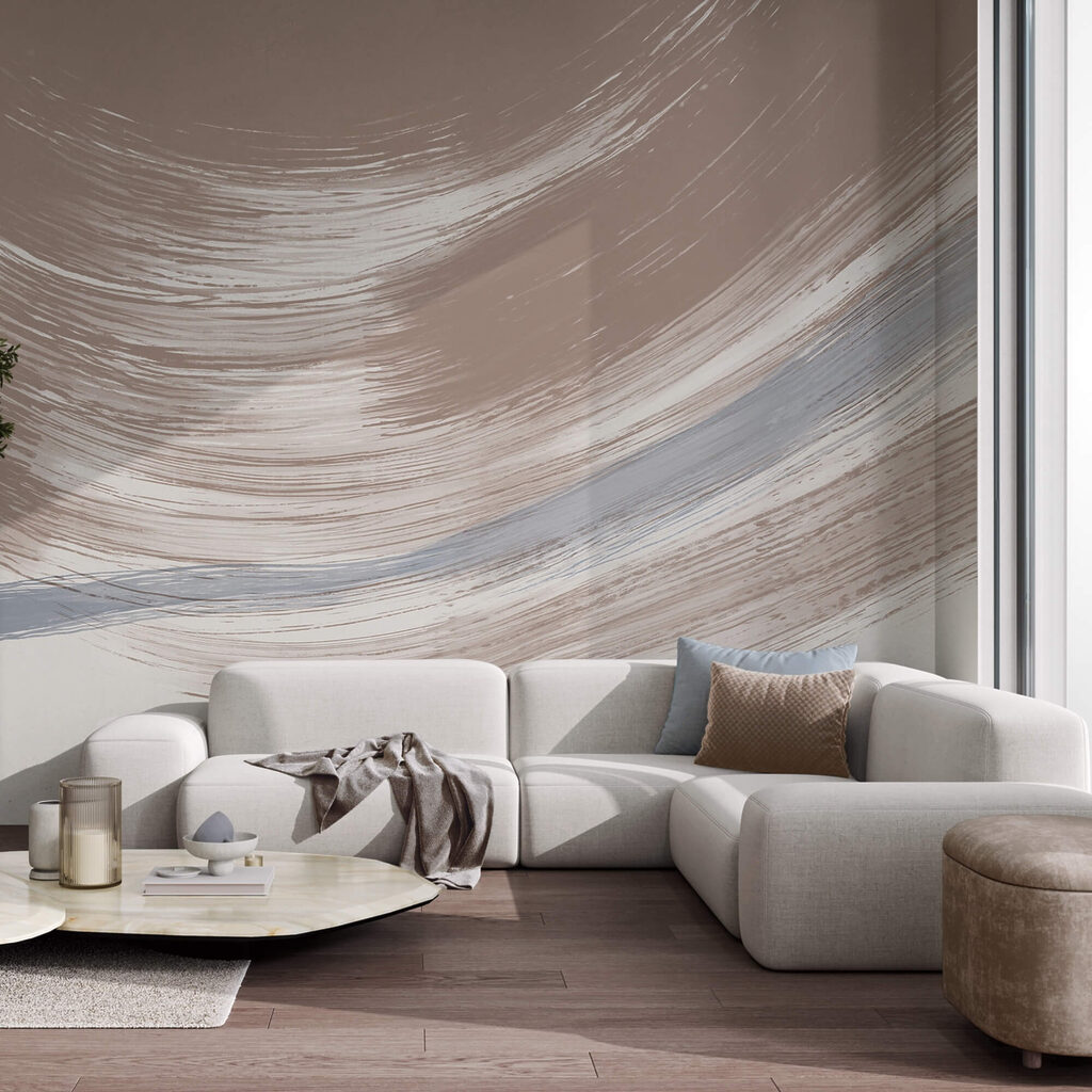 Brede boog in penseelstreken — interieur 1