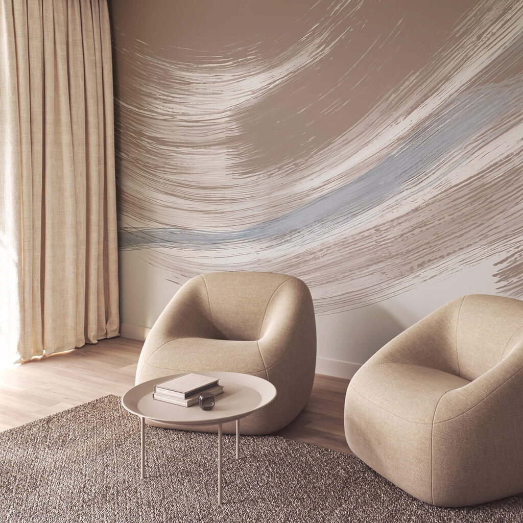 Brede boog in penseelstreken — interieur 3