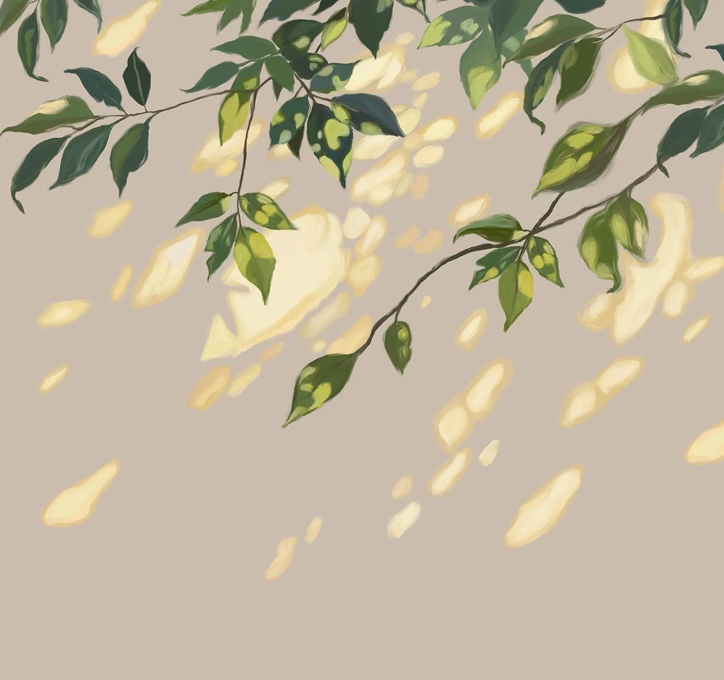 Zonvlekken onder het blad — volledig ontwerp