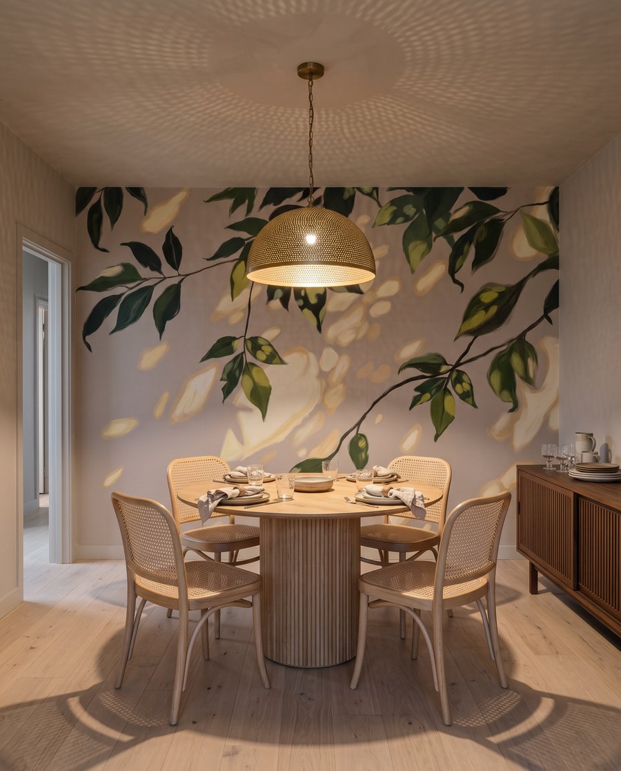 Zonvlekken onder het blad — interieur 4
