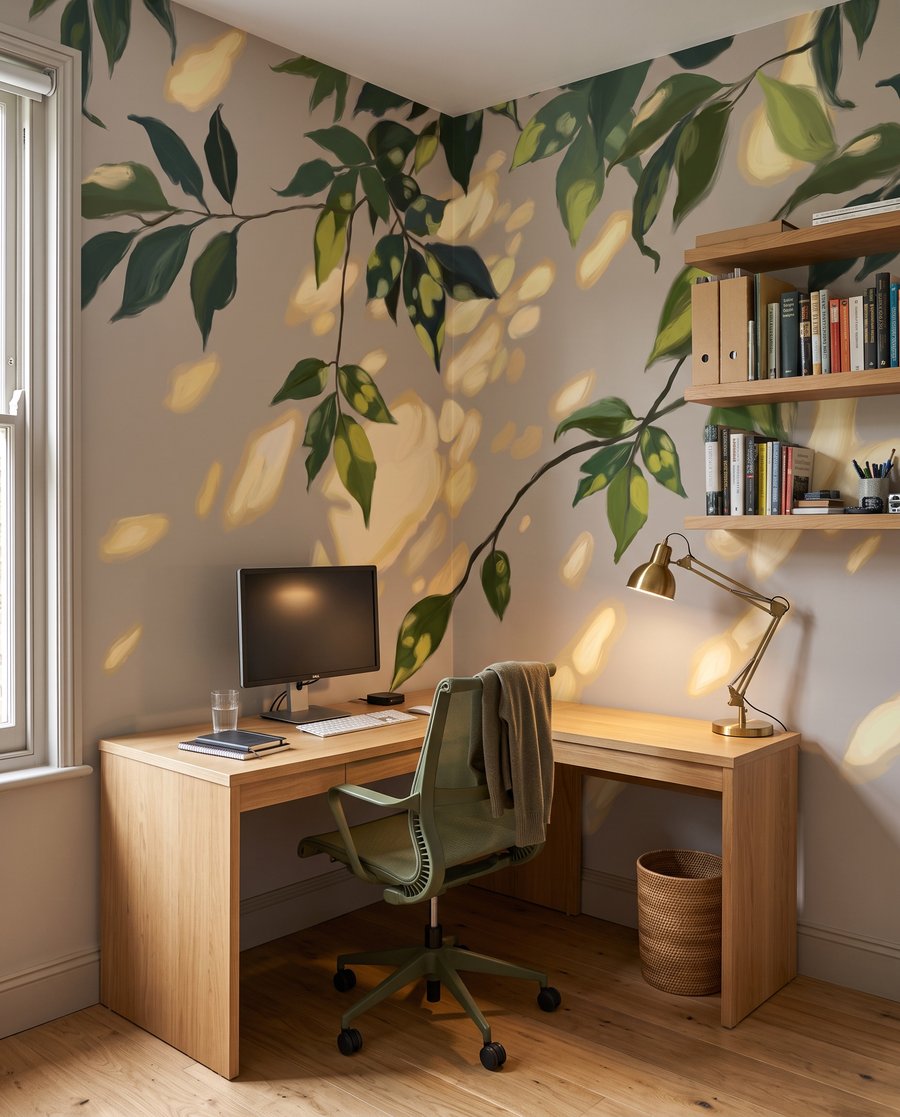 Zonvlekken onder het blad — interieur 5