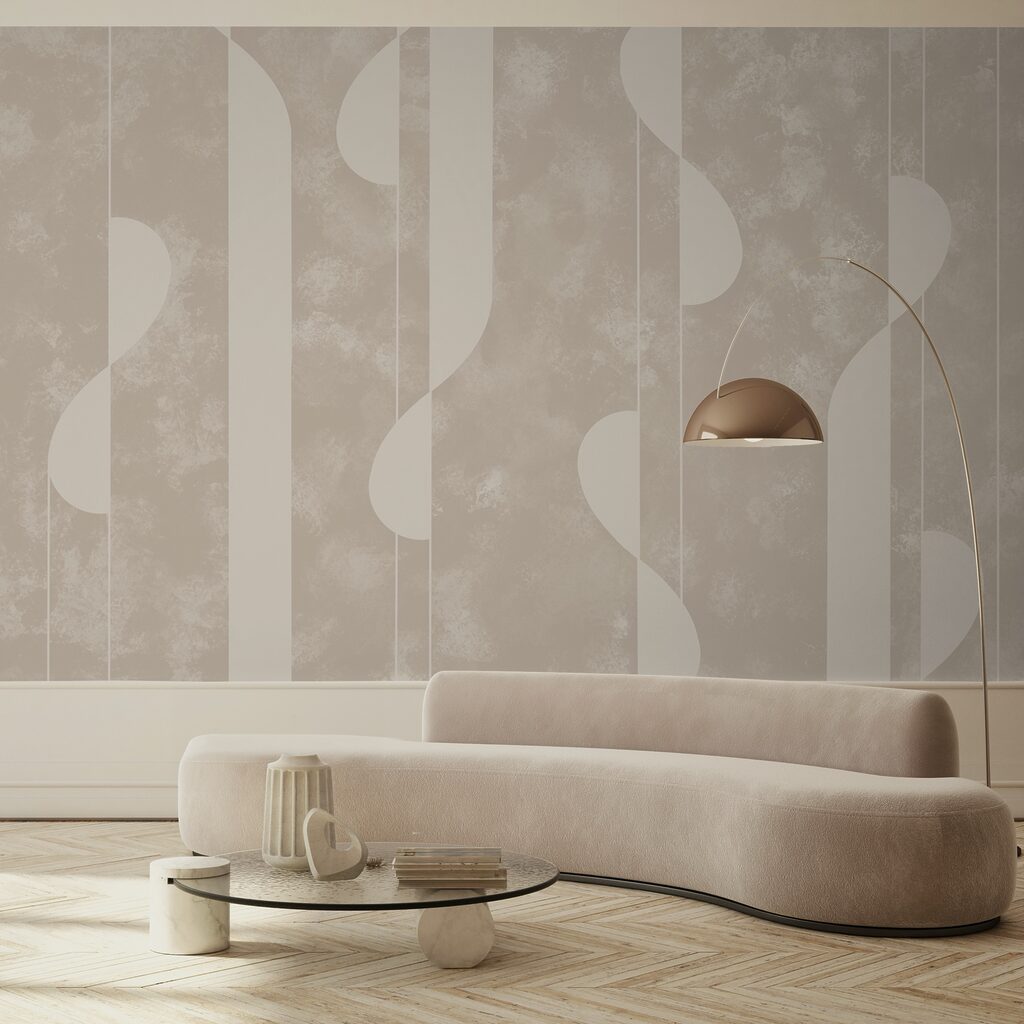 Witte bochten langs lijnen — interieur 1