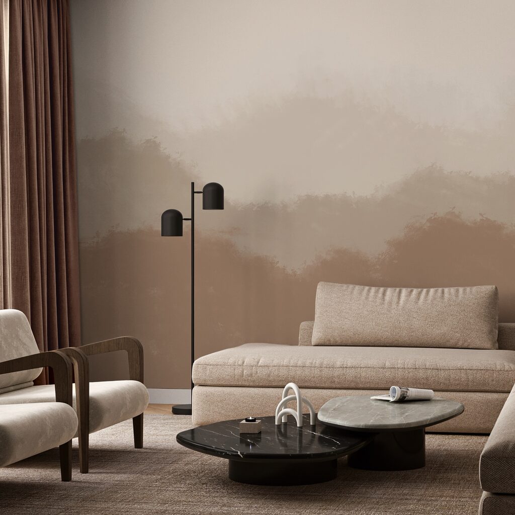 Heuvels in vervagend bruin — interieur 3