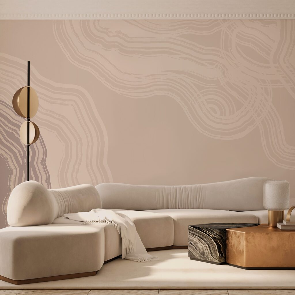Golvende contouren rond ruimte — interieur 1
