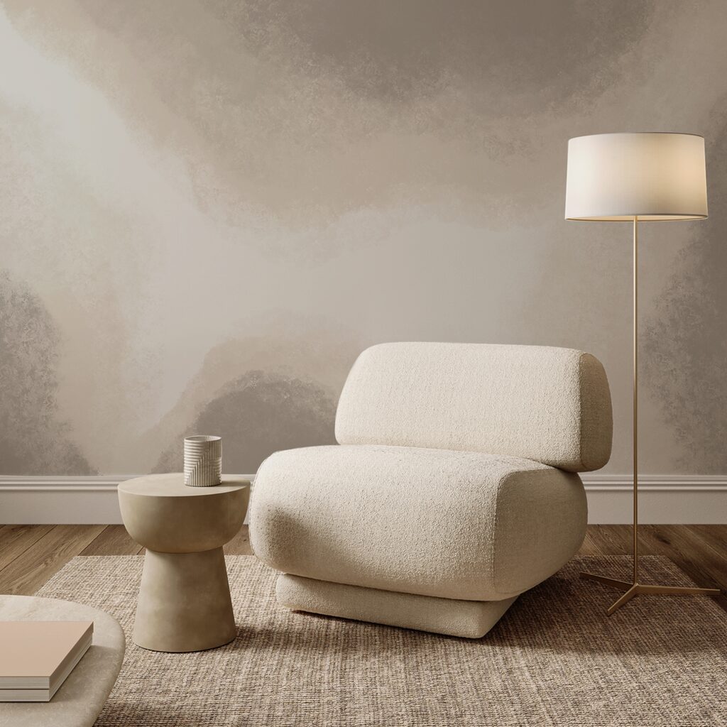 Vier kleurwolken vloeien samen — interieur 3