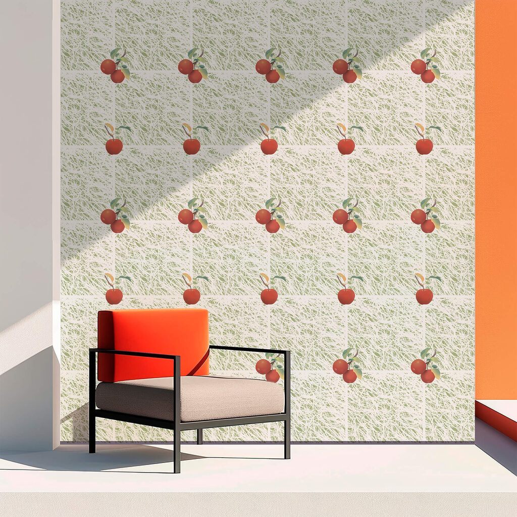 Kersen op fijne ruitjes — interieur 1