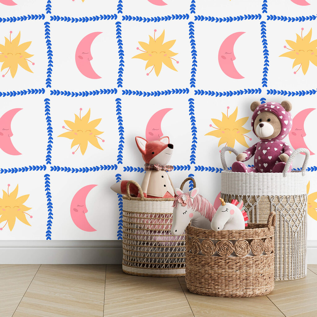 Zon en maan, ruitjes — interieur 1