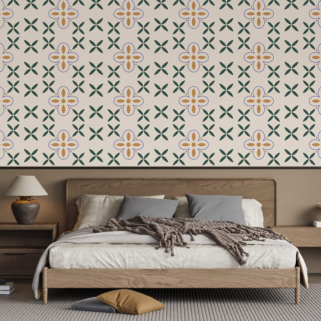 Bloemetjes tussen kleine kruisjes — interieur 2