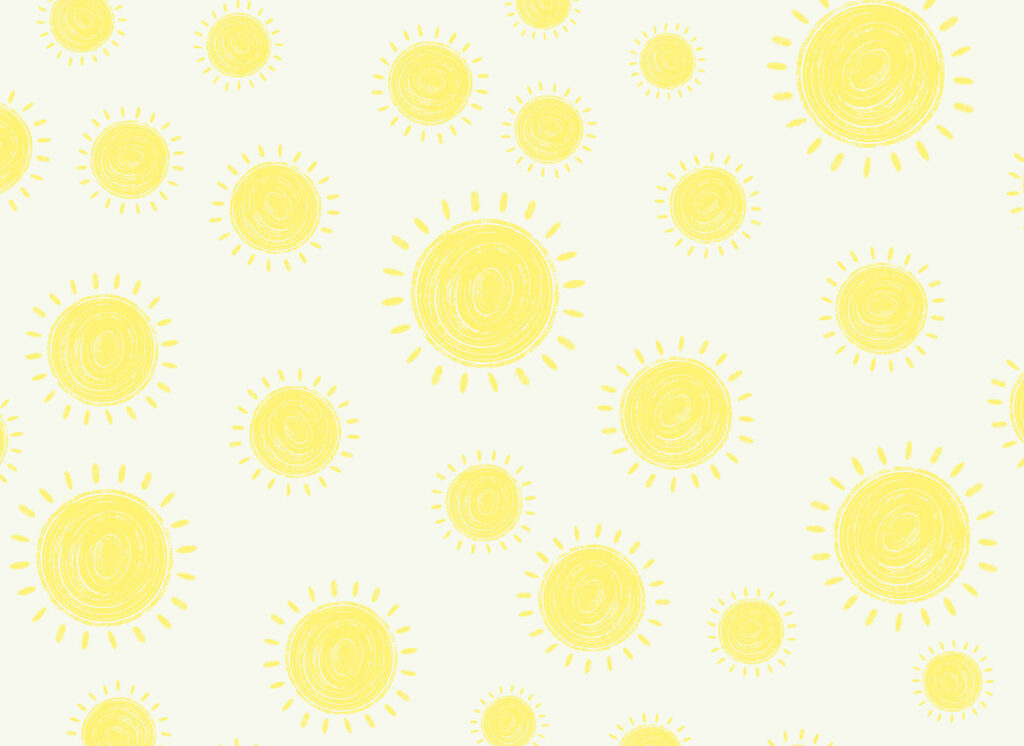 Gele zonnetjes blijven stralen — volledig ontwerp