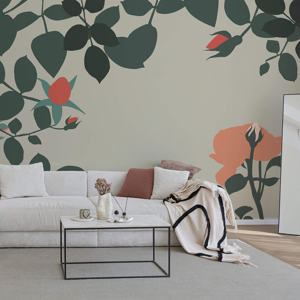 Rozen rond open ruimte — interieur 2