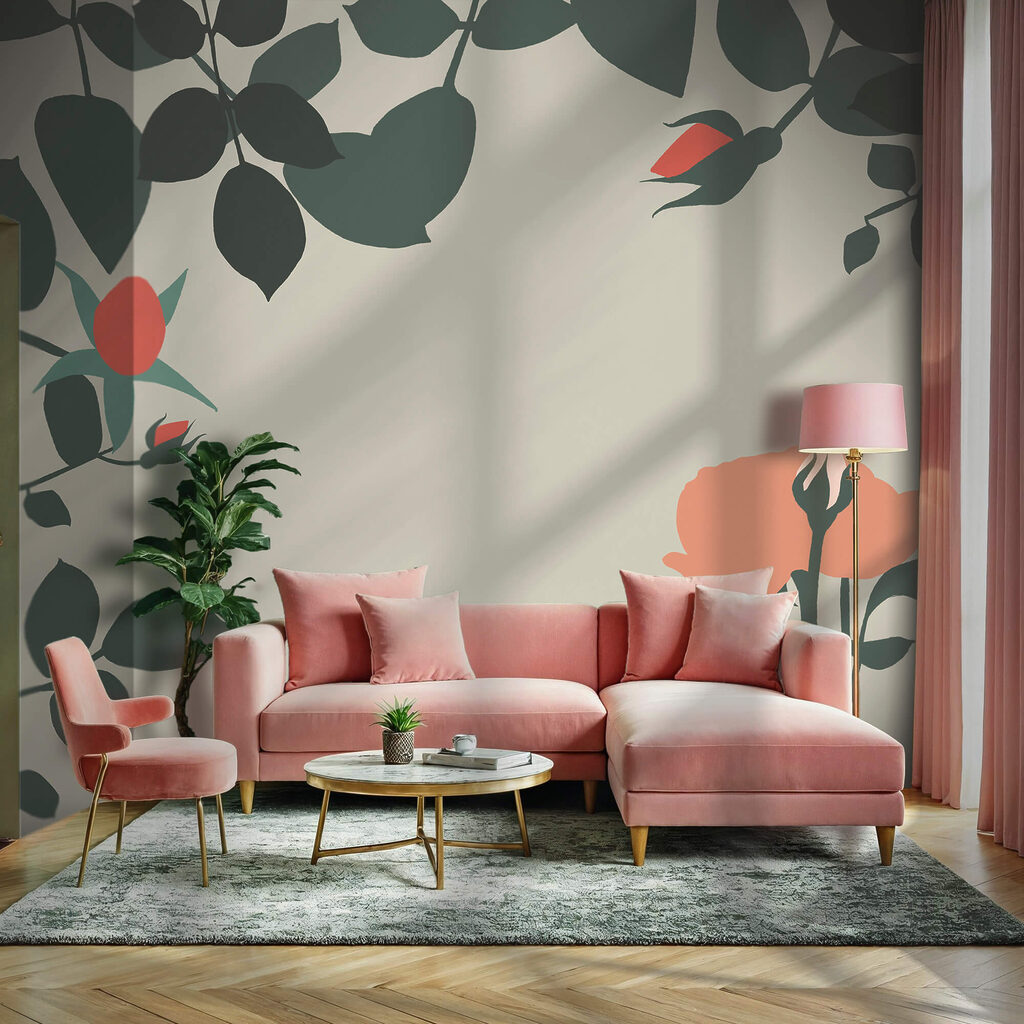 Rozen rond open ruimte — interieur 1