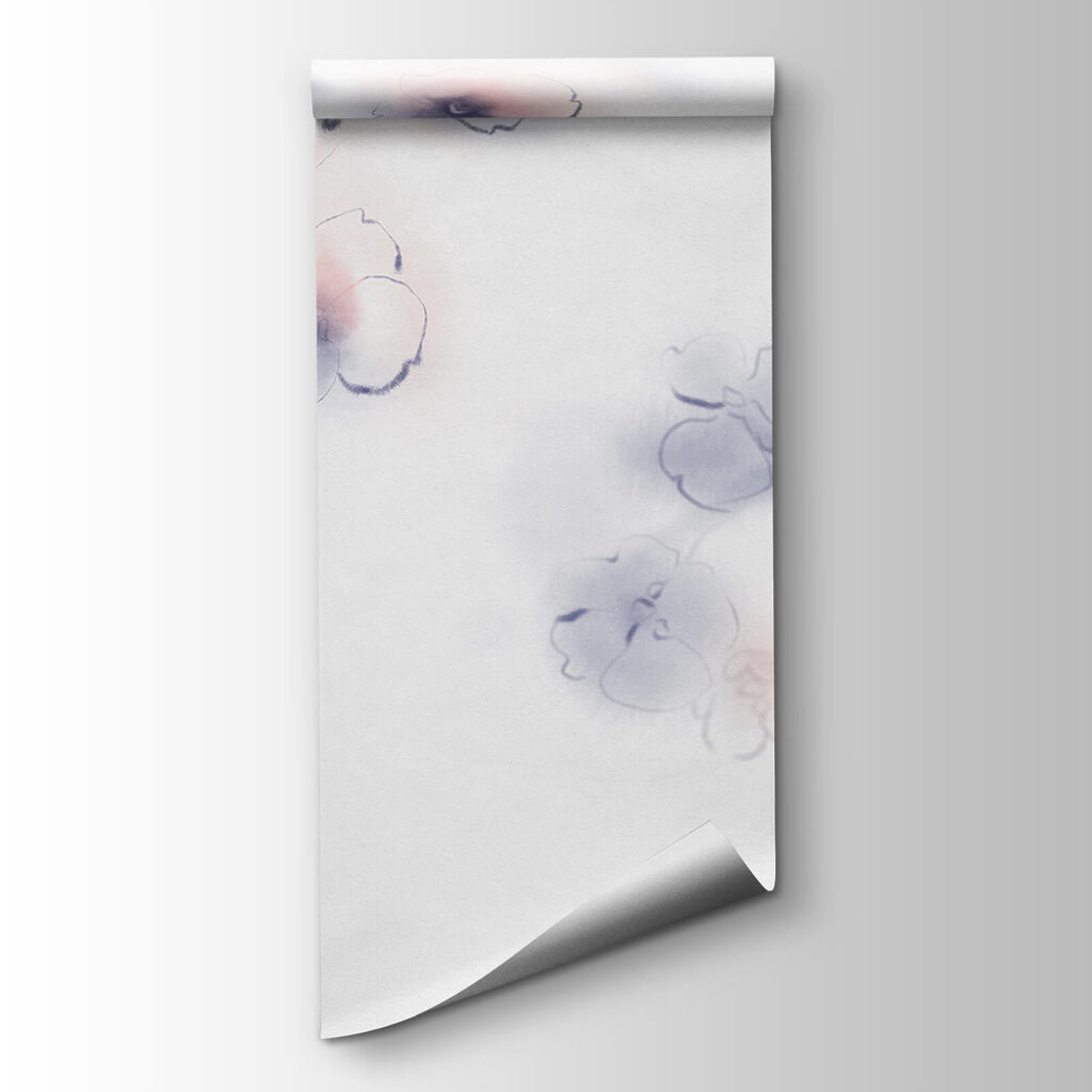 Bloemen in bleke aquarel — productweergave