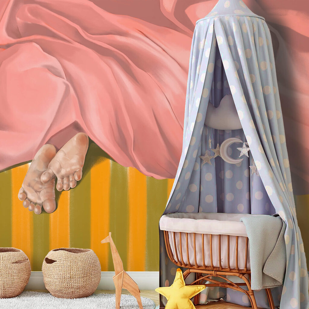 Voeten onder roze plooien — interieur 2
