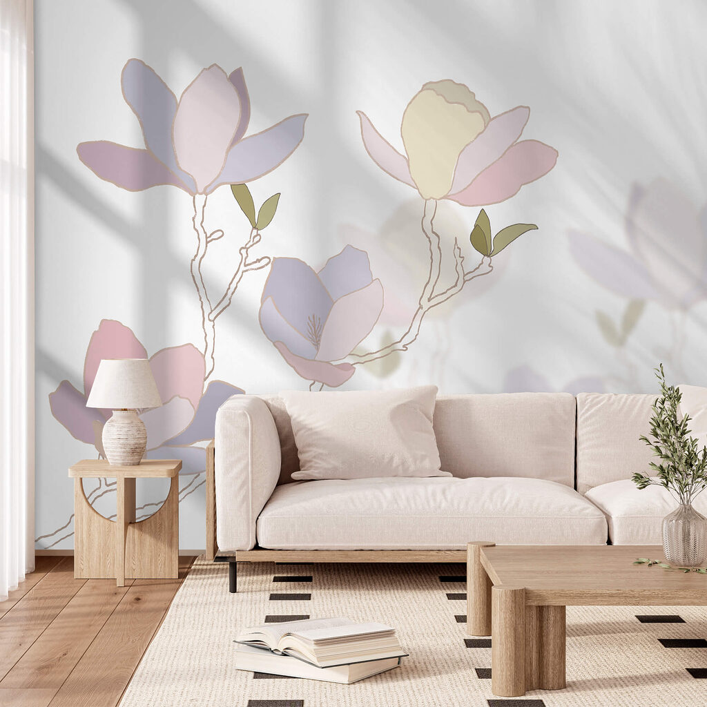 Magnolia in vlakke pasteltinten — interieur 1