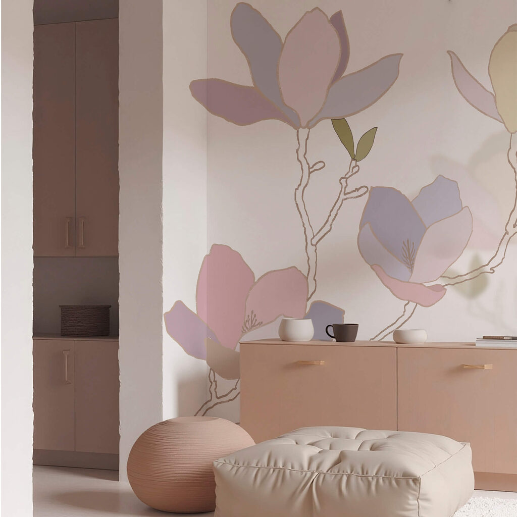 Magnolia in vlakke pasteltinten — interieur 2