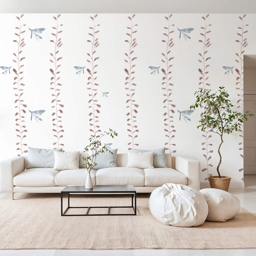 Fijne ranken met vlindertjes — interieur 1