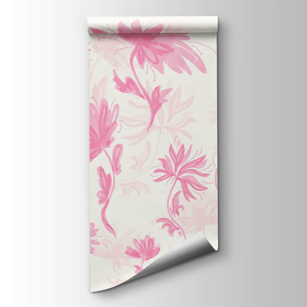 Roze bloemen op een witte achtergrond — productweergave