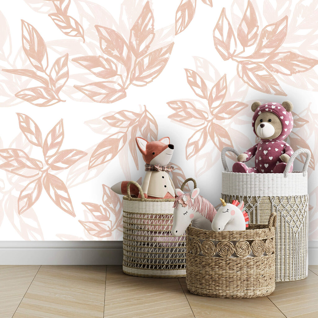 Bladcontouren in zachtbruin — interieur 2