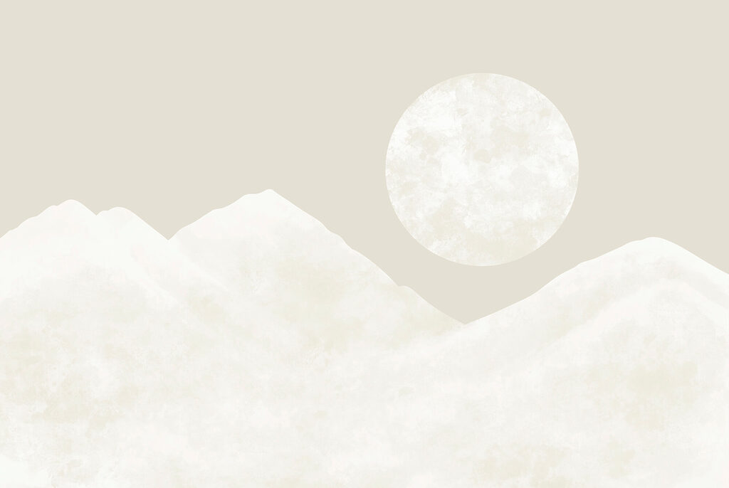 Witte bergen, volle maan — volledig ontwerp