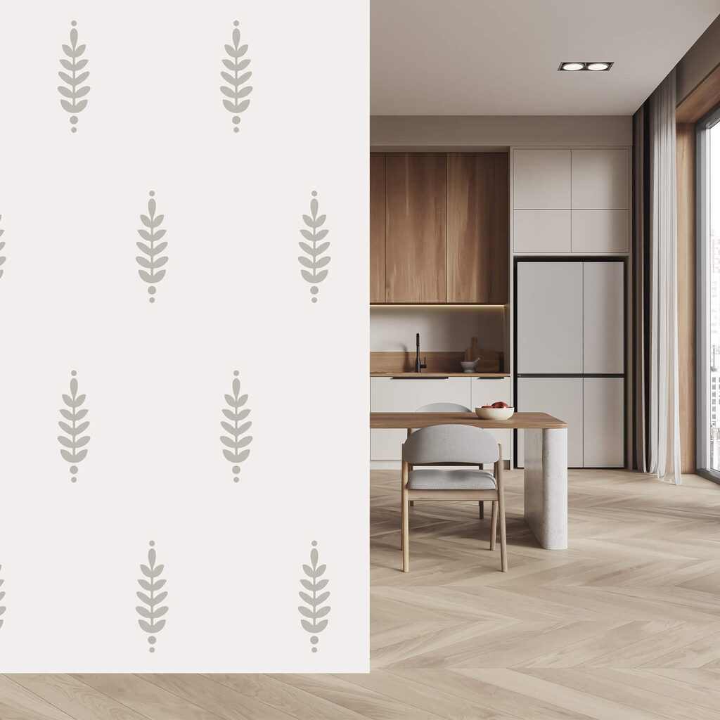 Kleine takjes op roomwit — interieur 2