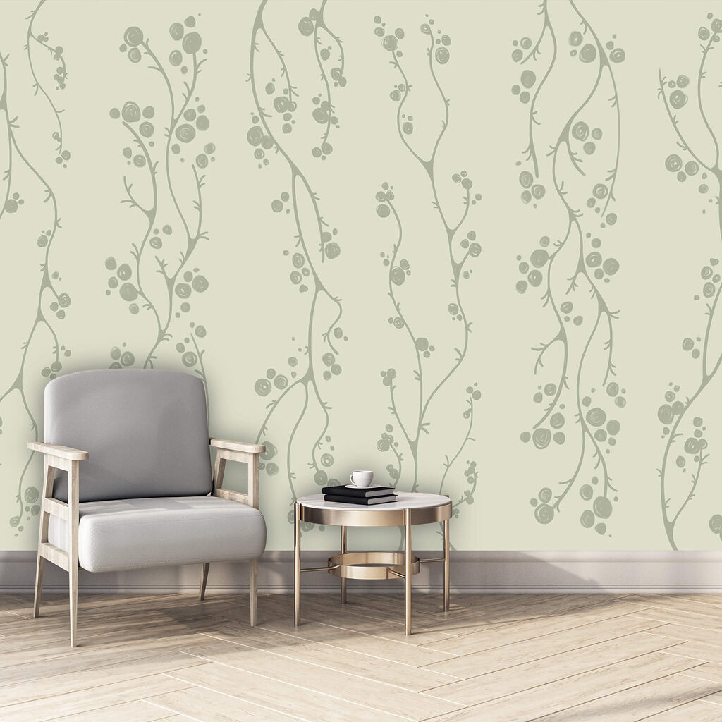 Patroon van ranken en stippen — interieur 2