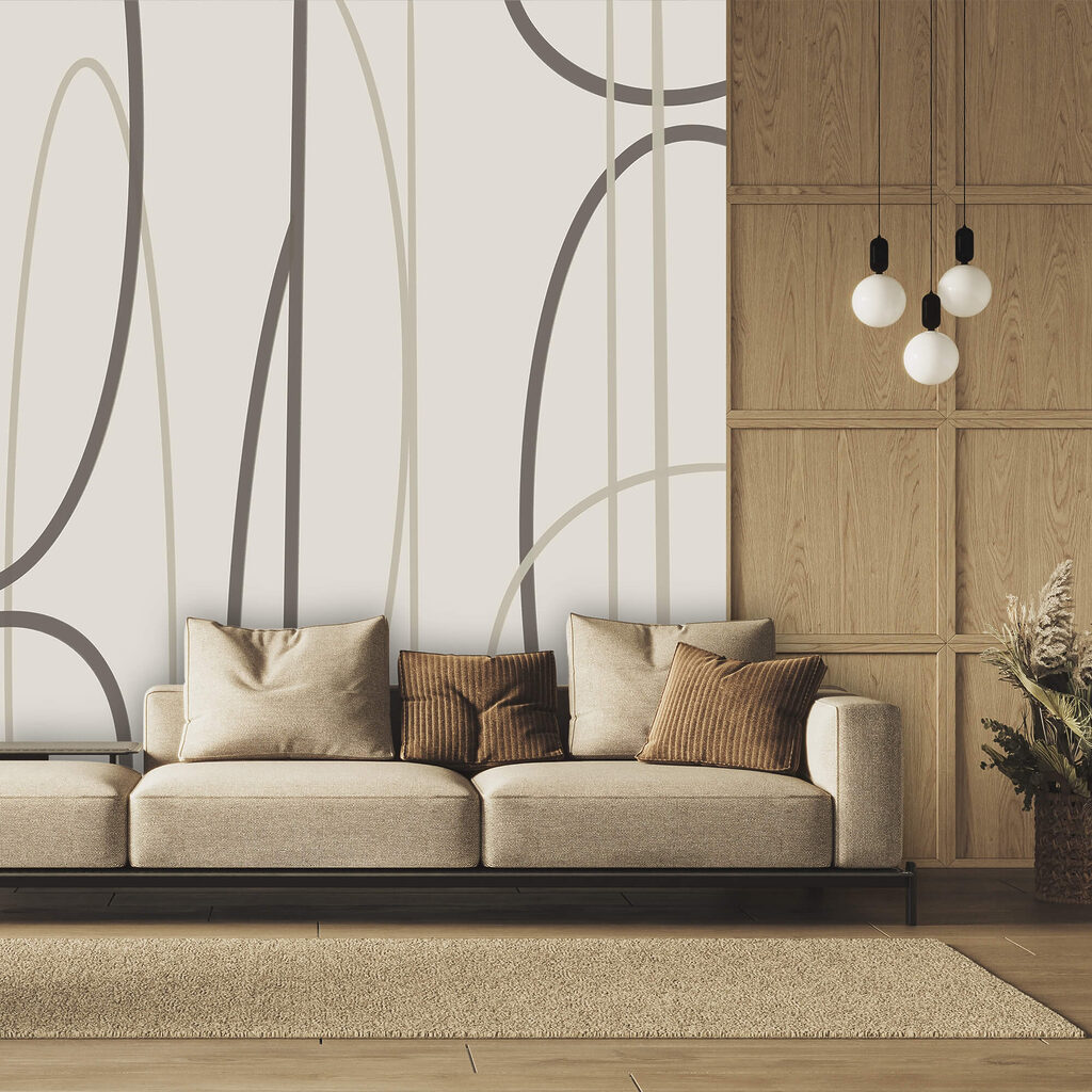 Lussen tussen verticale strepen — interieur 1