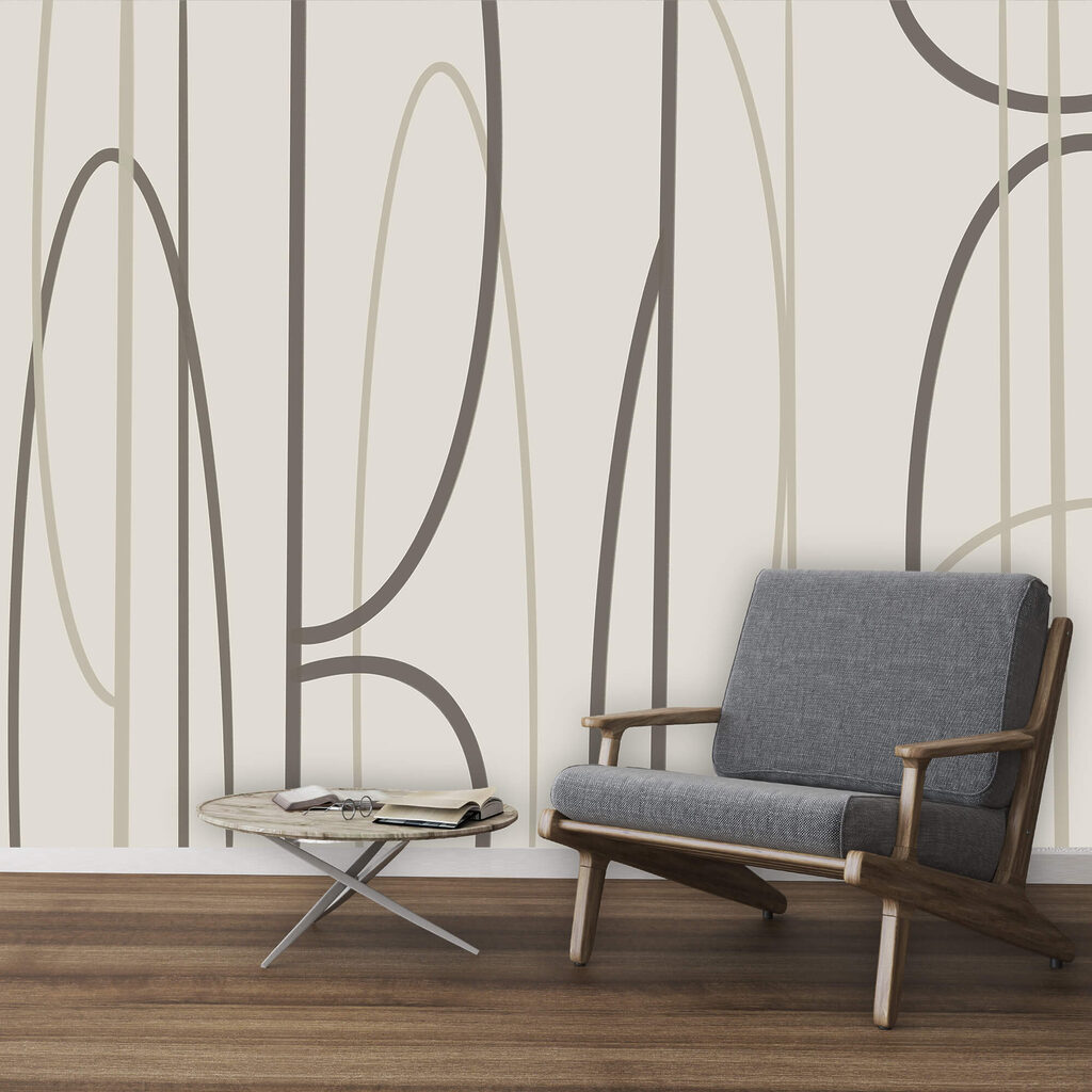 Lussen tussen verticale strepen — interieur 2
