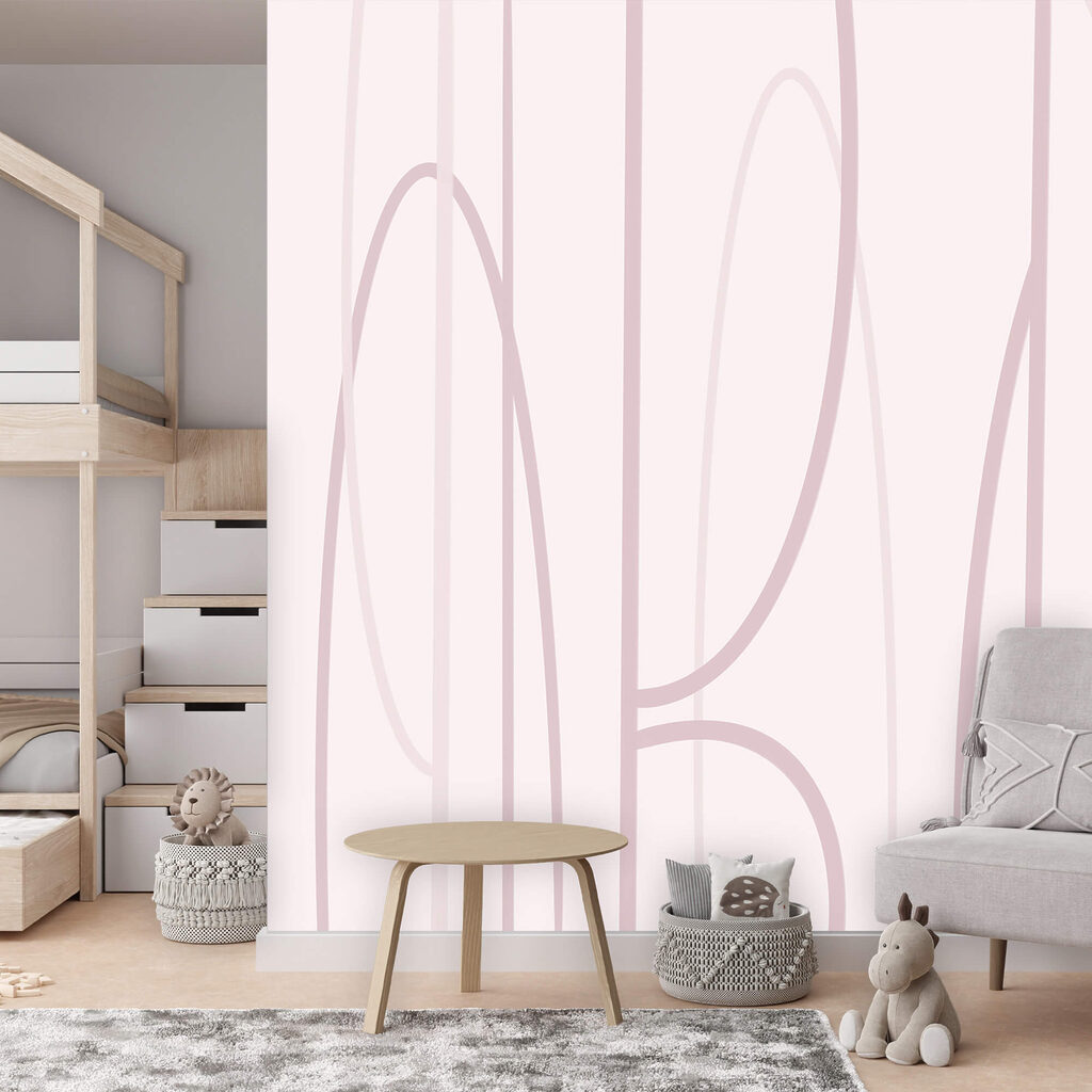 Roze en witte achtergrond met lijnen — interieur 2