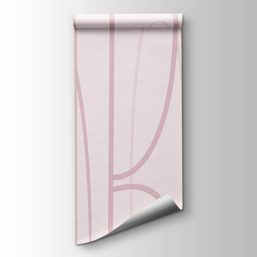 Roze en witte achtergrond met lijnen — productweergave