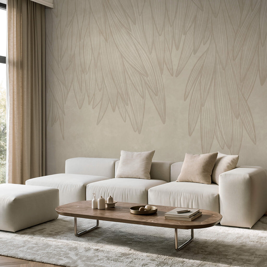 Fijn bladwerk hangt neer — interieur 2