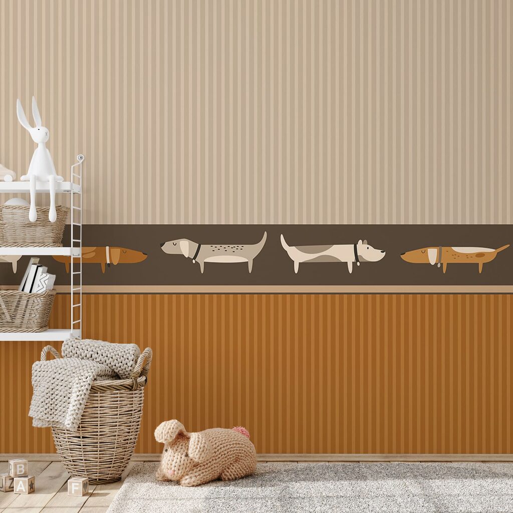 Teckels op een rij — interieur 1