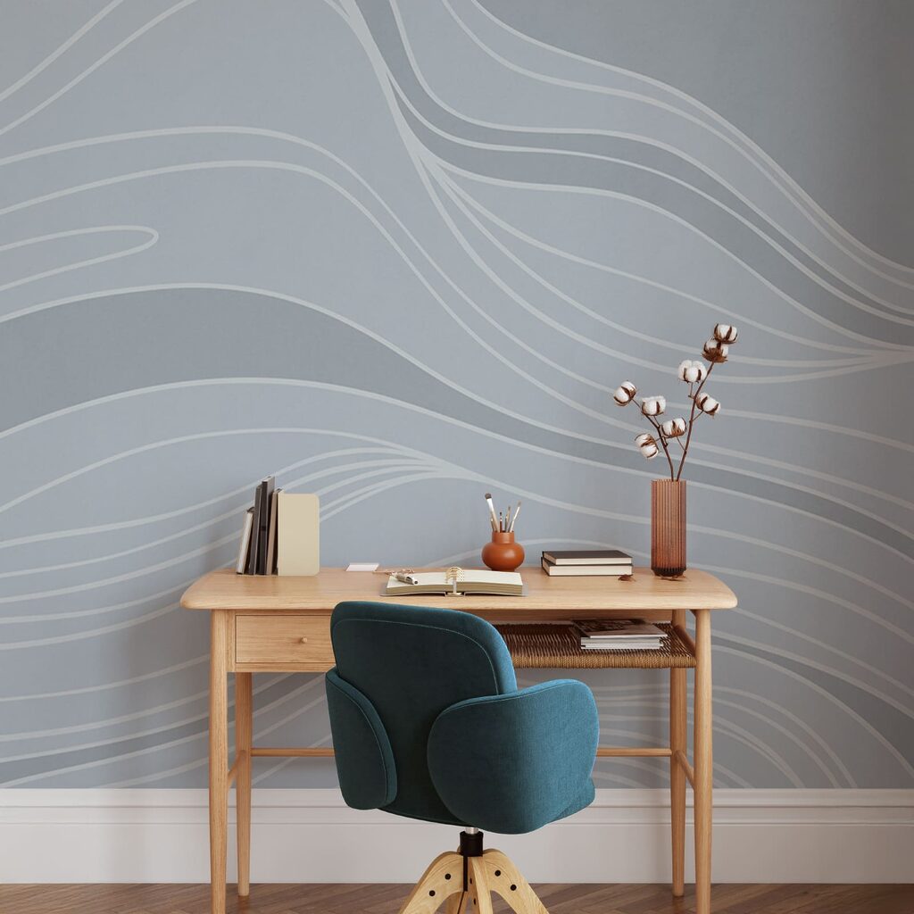 Witte lijnen op een grijze achtergrond — interieur 2