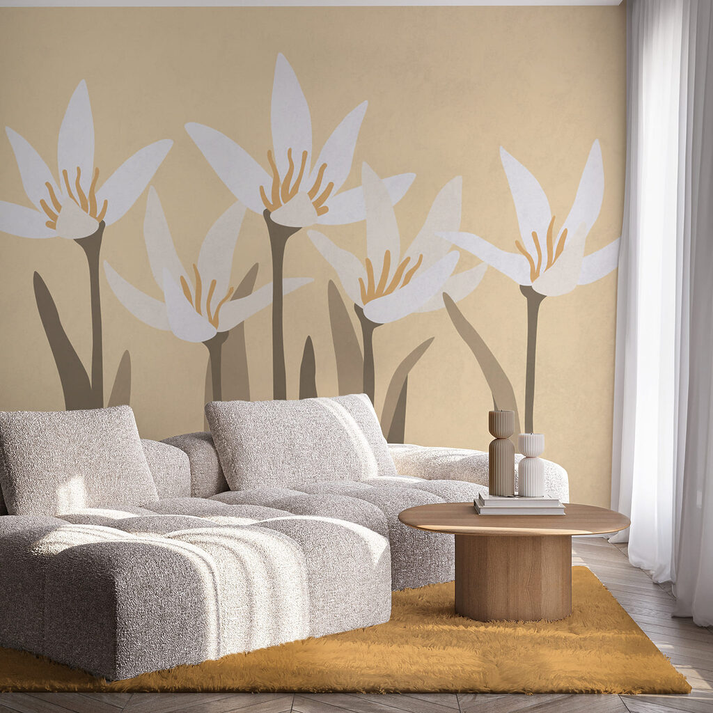 Een bos witte bloemen — interieur 2