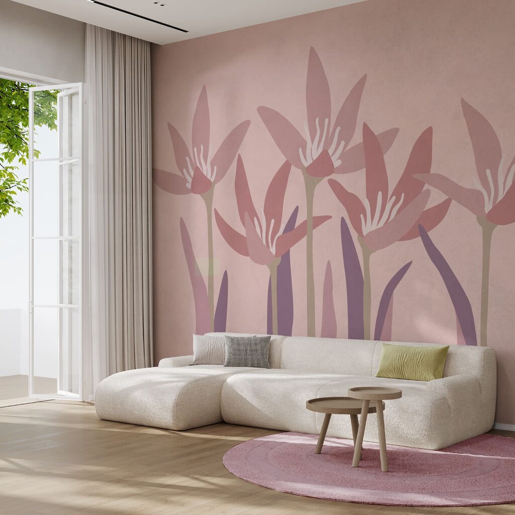 Bloemkelken op lange stelen — interieur 2