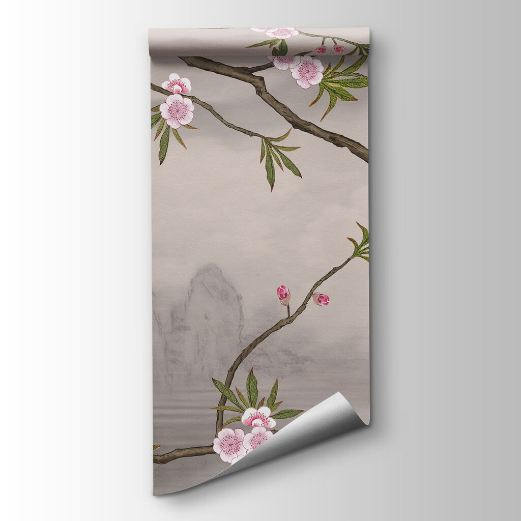 Bloesem boven stil water — productweergave