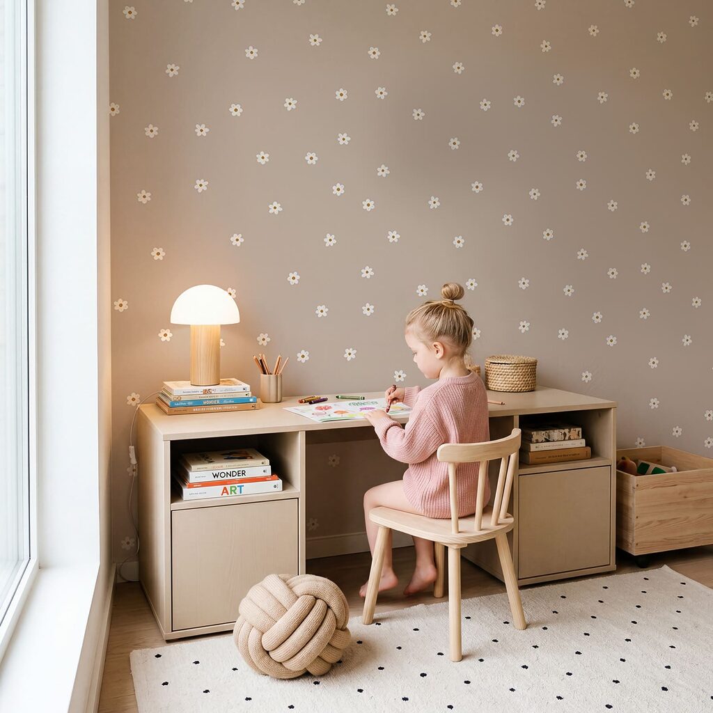 Bloemen als stipjes — interieur 2