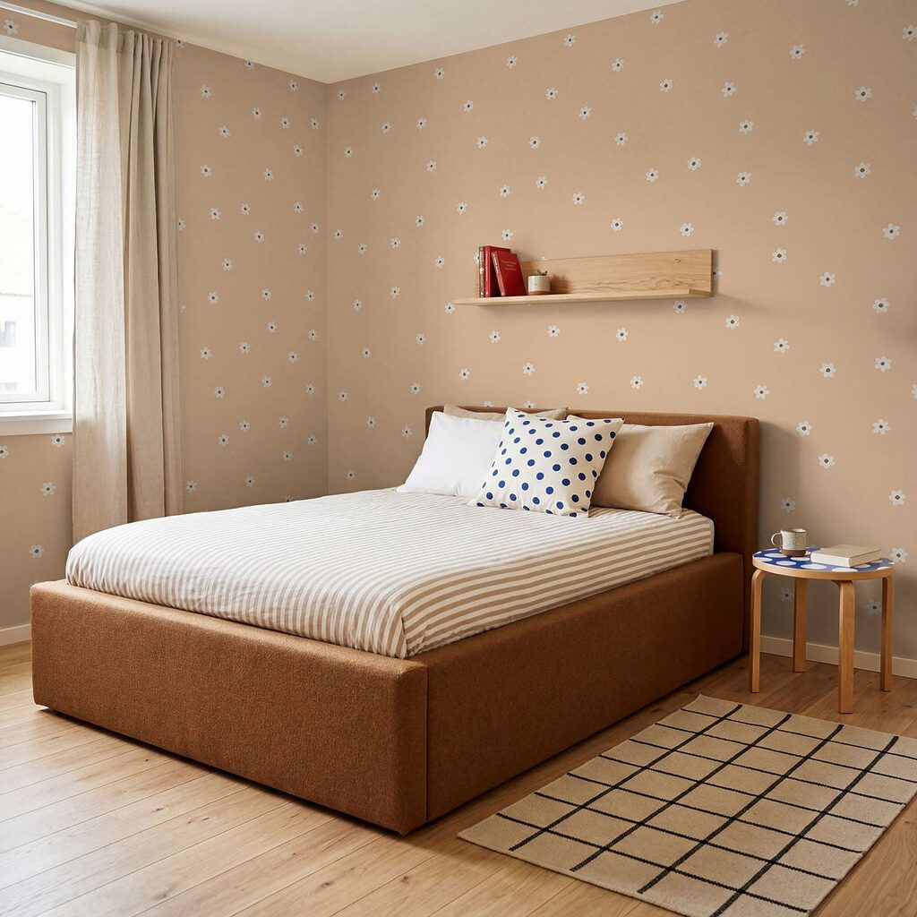 Bloemen als stipjes — interieur 2