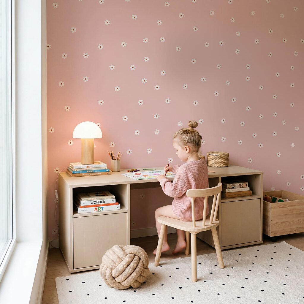Bloemen als stipjes — interieur 1