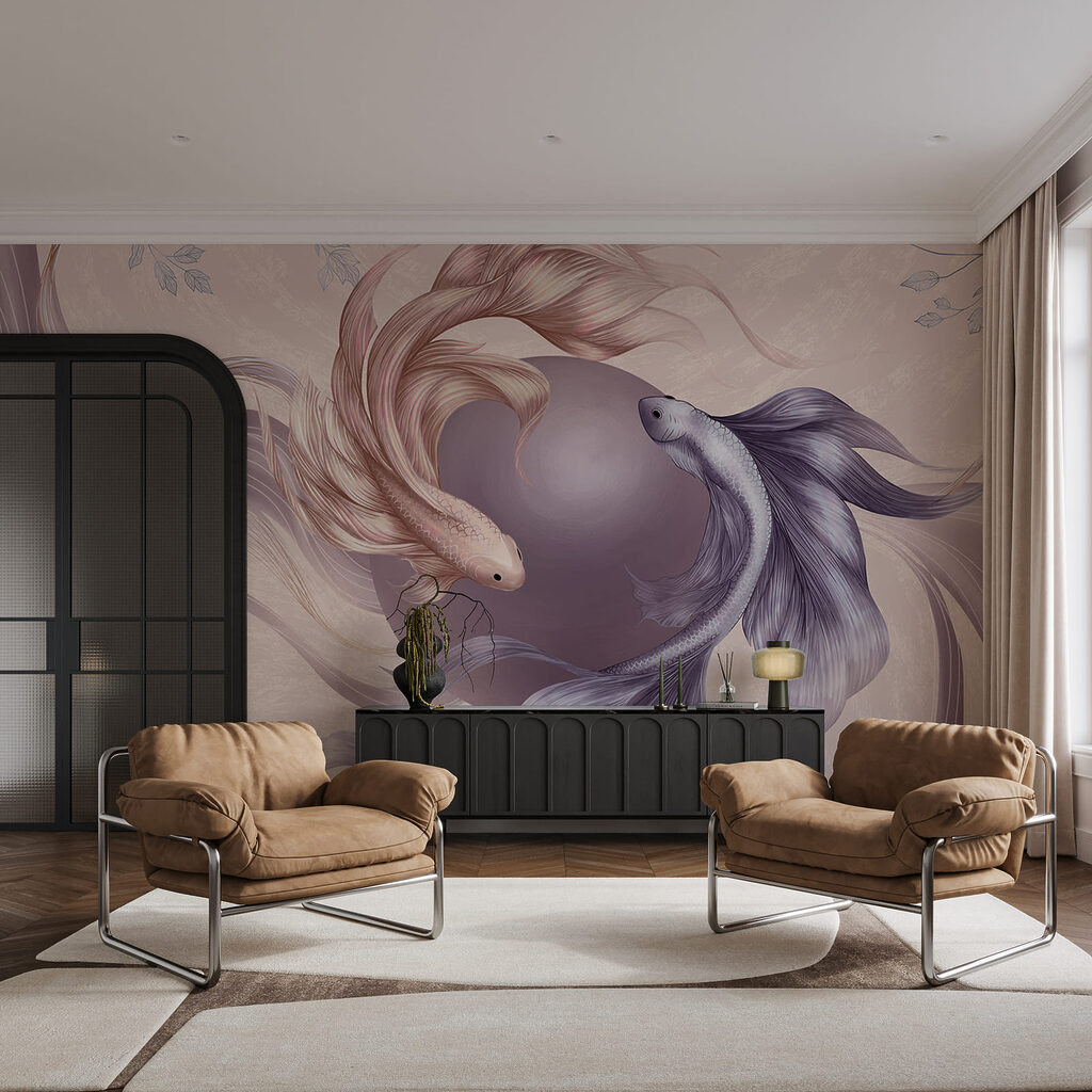 Groep vissen met een lange staart — interieur 2