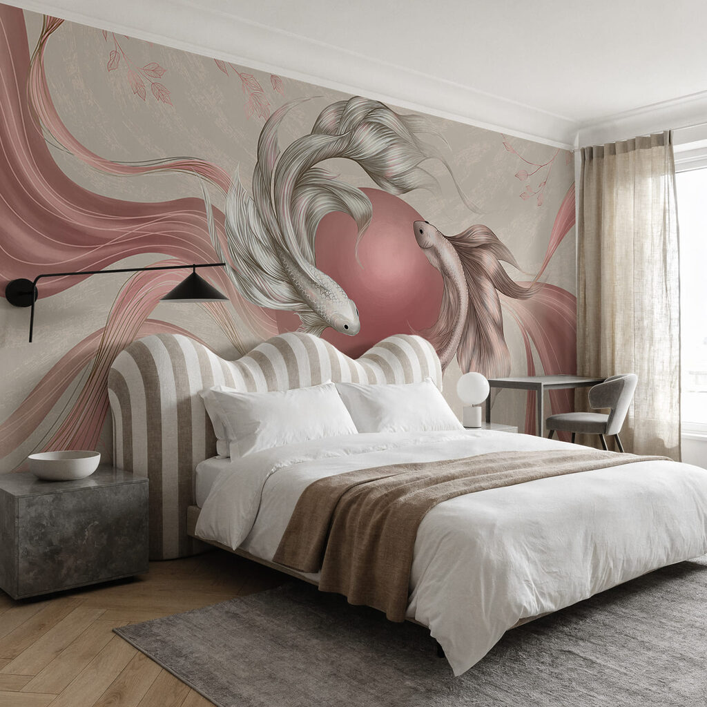 Sluierstaarten rond een parel — interieur 2