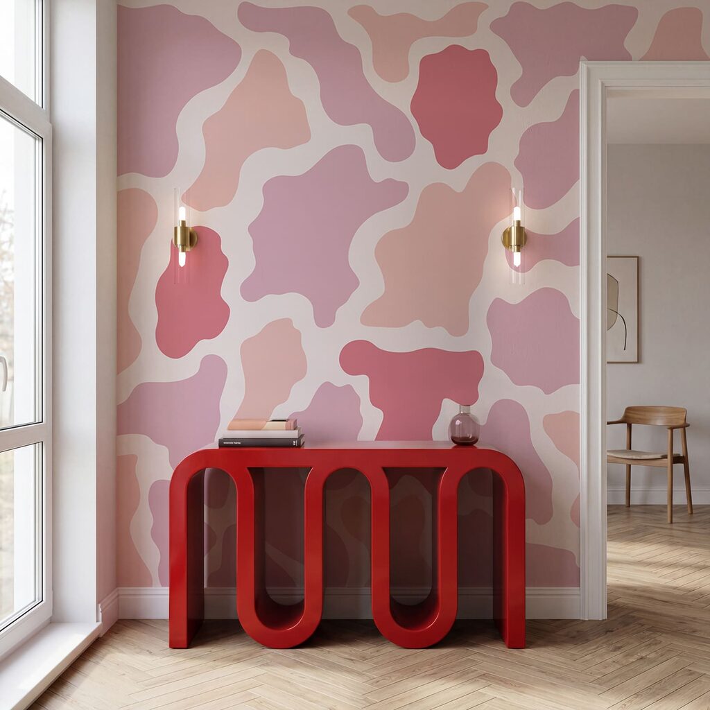 Vlekken in zachte kleurbanen — interieur 2