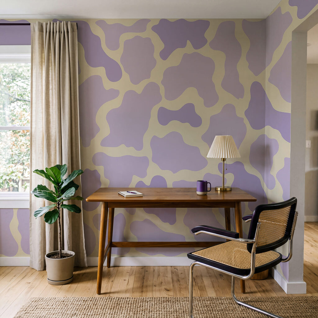Vlekken in zachte kleurbanen — interieur 3