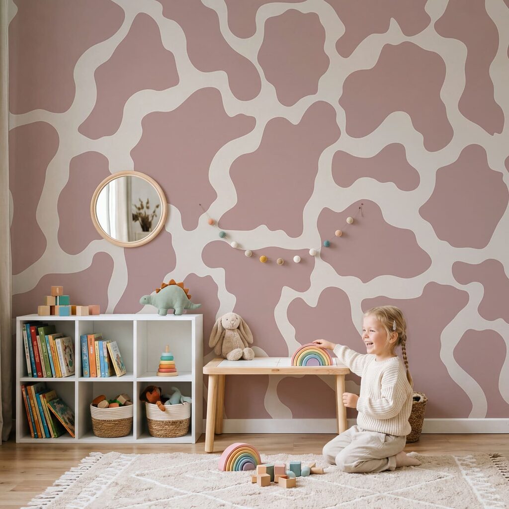 Vlekken in zachte kleurbanen — interieur 1