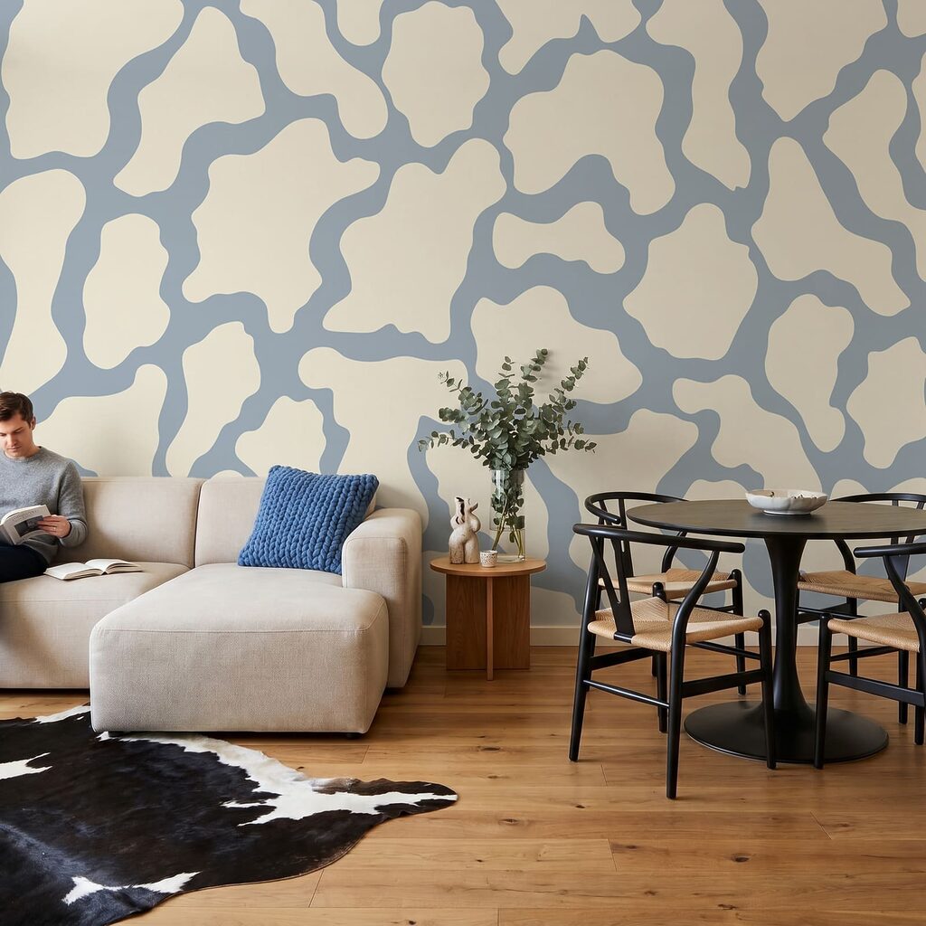 Vlekken in zachte kleurbanen — interieur 2