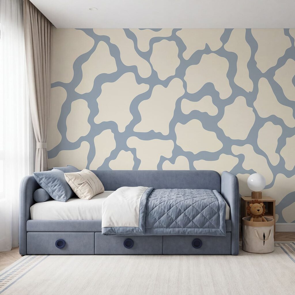 Vlekken in zachte kleurbanen — interieur 3