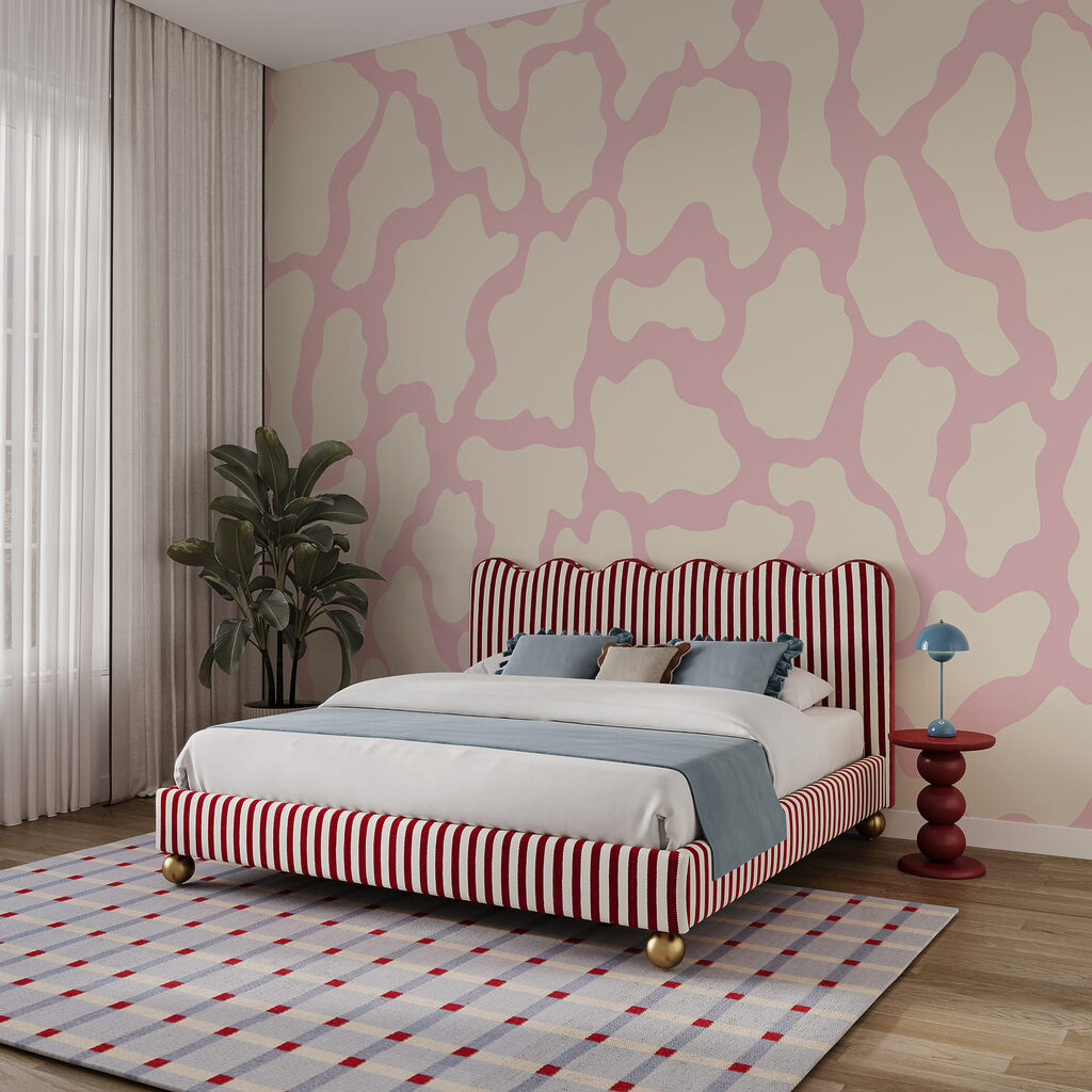 Vlekken in zachte kleurbanen — interieur 2